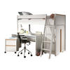 KINDERZIMMER Set Kariotta 3 Holzwerkstoff + Massivholz Weiß/Buche - Weiß, Holz (230/160/130cm) - 58aufmkessel