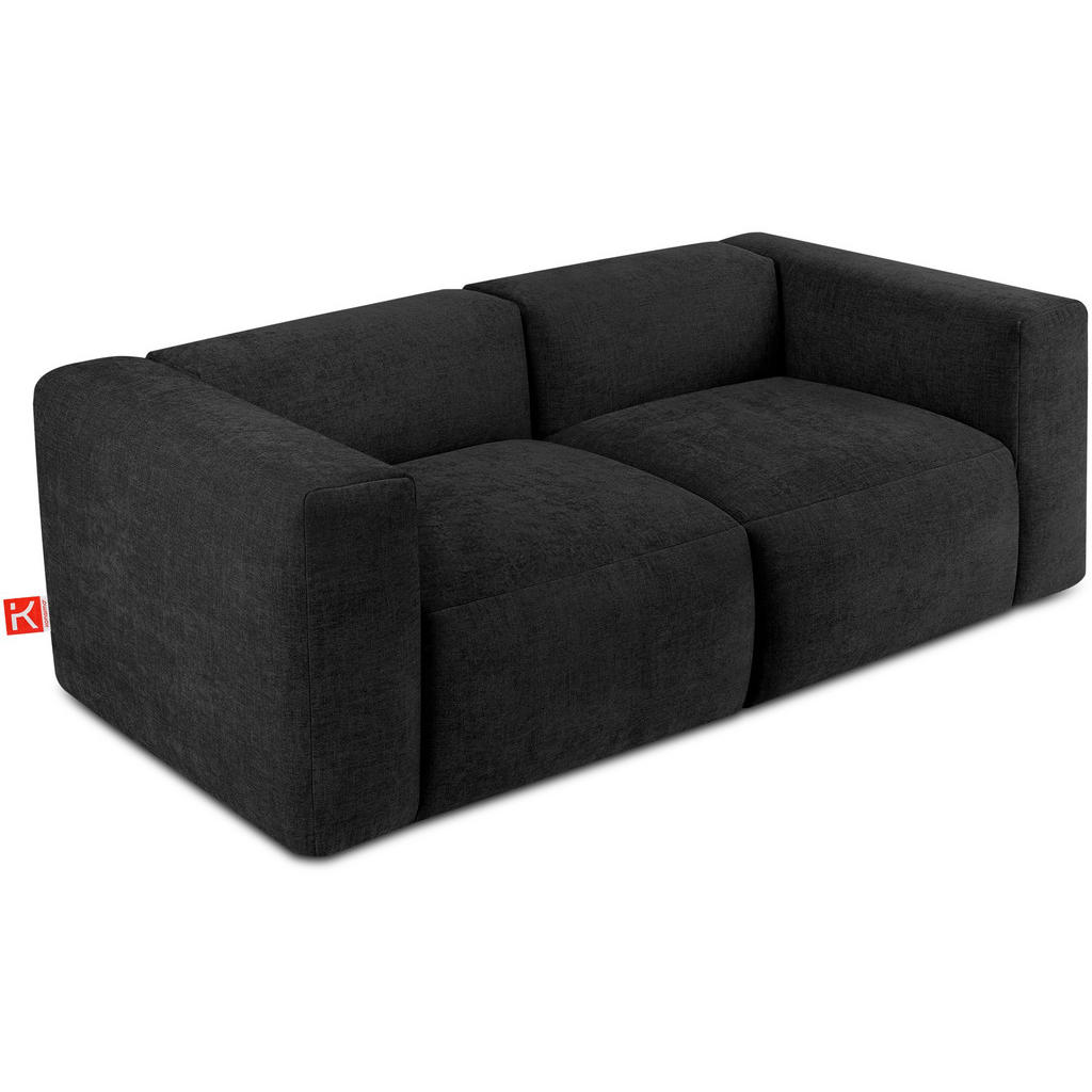 Thumbnail - Konsimo® 2-Sitzer-Modulsofa, Graphit, Textil, einzeln stellbar,Freiform, 210x73x96 cm, Wohnzimmer, Sofas & Couches, Sofa...