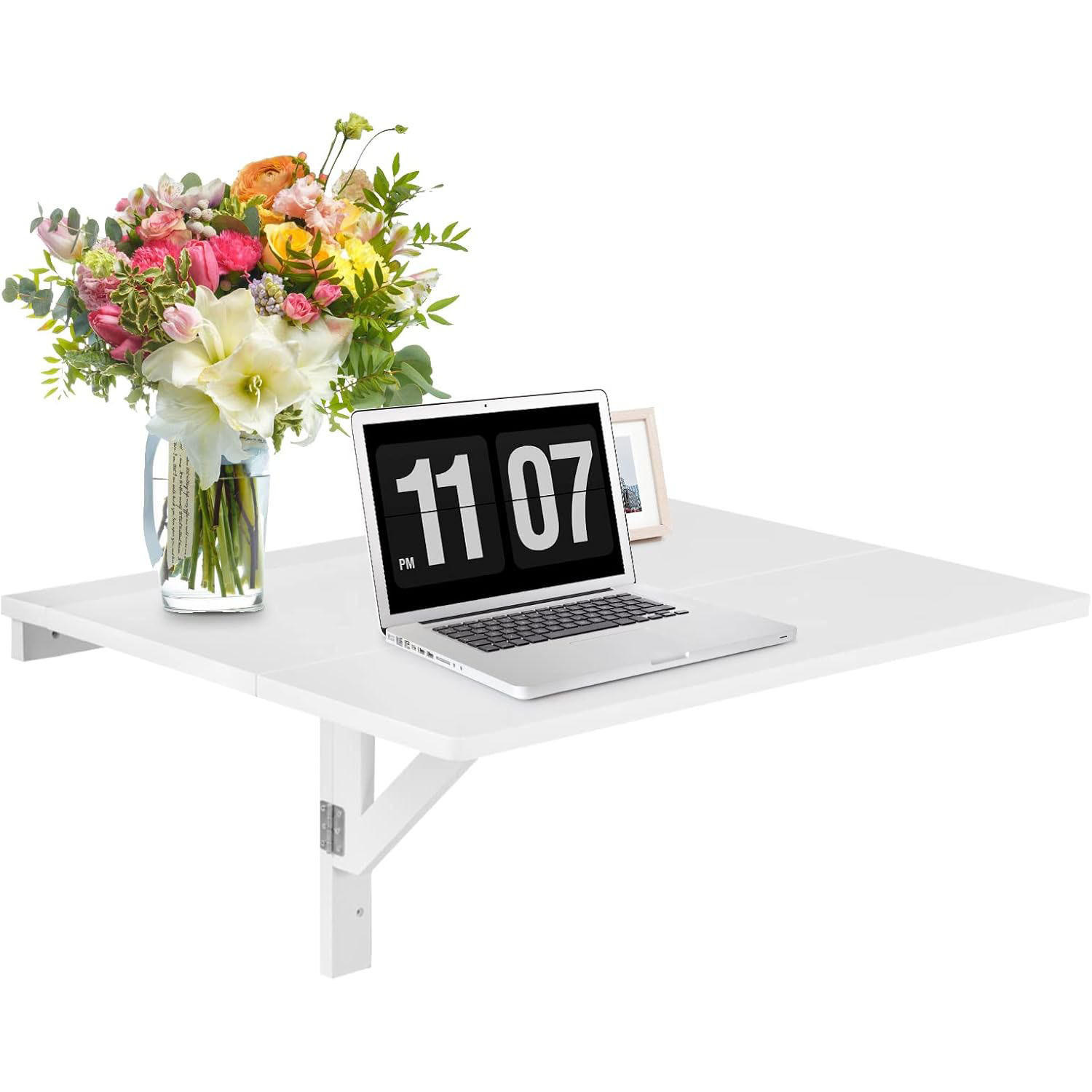 DATORBORD Vitt - Vit, Träbaserade material (60/80/45cm) - COSTWAY