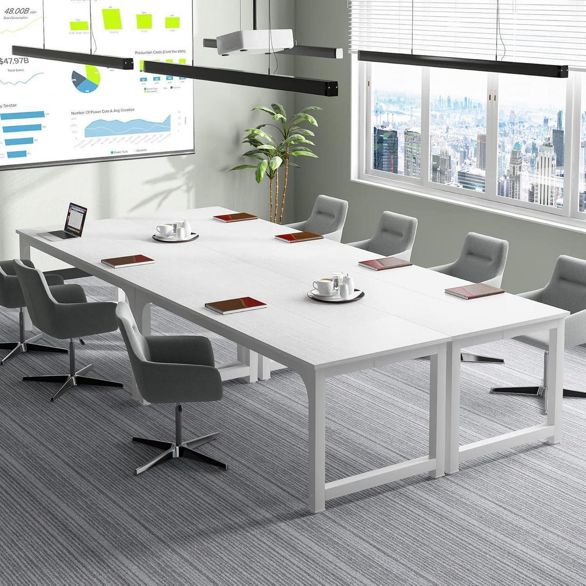 SCHREIBTISCH 180 x 80 x 75 cm Weiß - Weiß, Holzwerkstoff (80/180/75cm)
