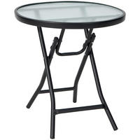 BEISTELLTISCH Schwarz - Schwarz, Metall (45/45/47cm) - COSTWAY