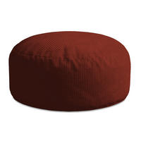 SITZSACK ROLLER Fired Brick - Rot/Dunkelrot, Textil (70/40/70cm) - Dreamroots
