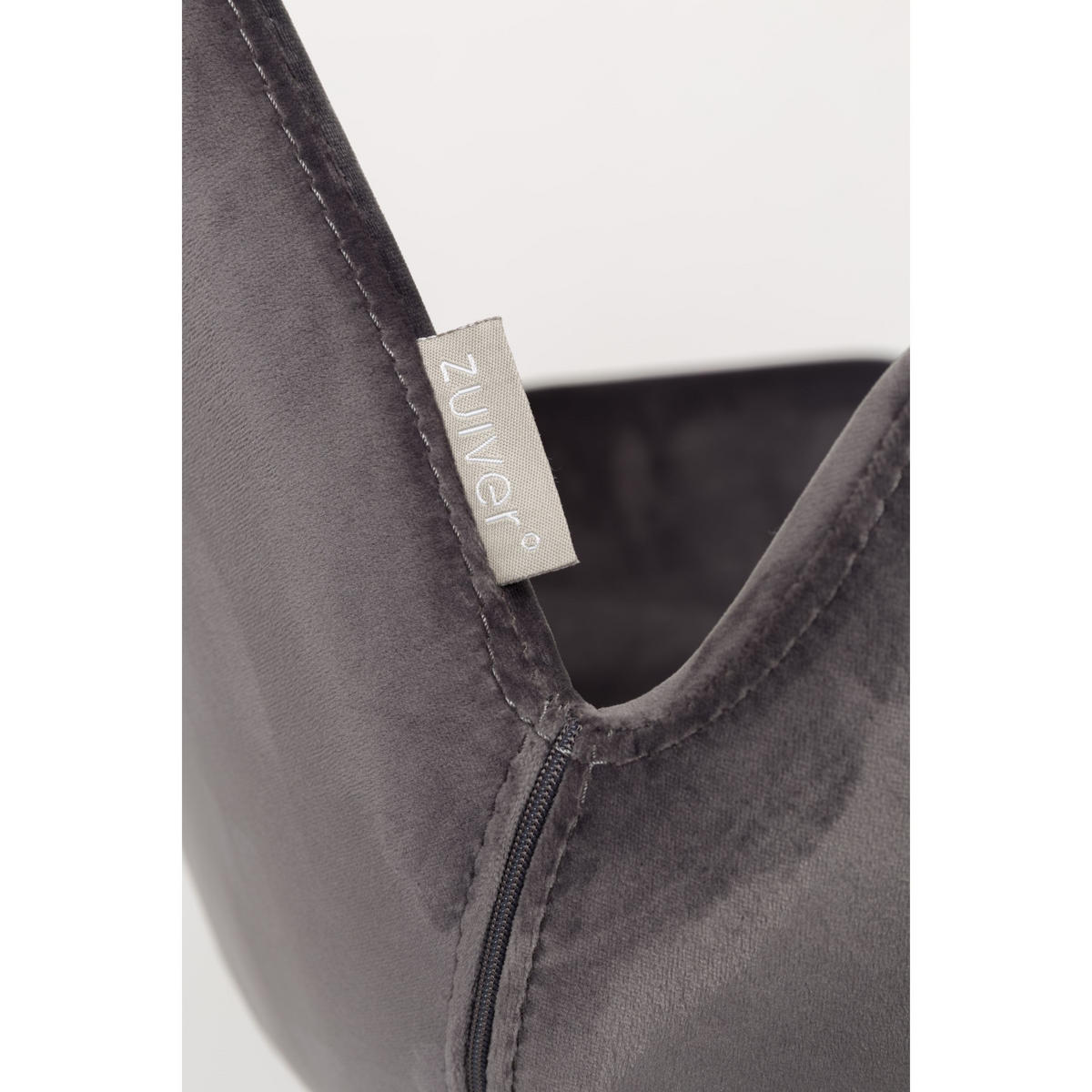 ESSZIMMERSTUHL Brit Dunkelgrau - 2 er Set - Grau, Textil (59/79/62cm) - Zuiver