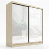 SCHWEBETÜRENSCHRANK 200 CM IVAR Farbe: Sonama - Braun, Holzwerkstoff (200/215/59.5cm) - A&J MöbelLand