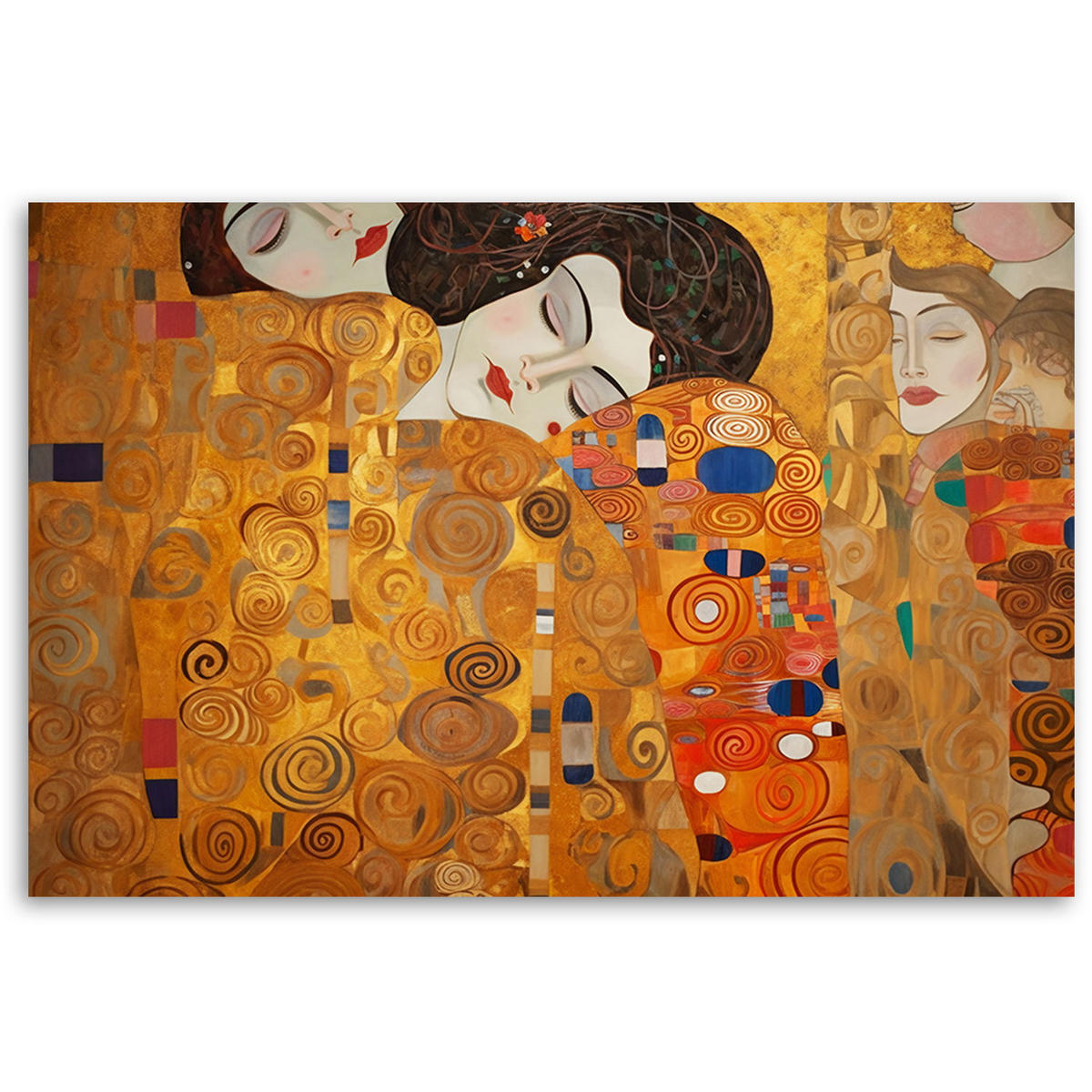 KUNSTDRUCK Gold 60/40 cm - Goldfarben, Textil (60/40cm) - KUNSTLOFT