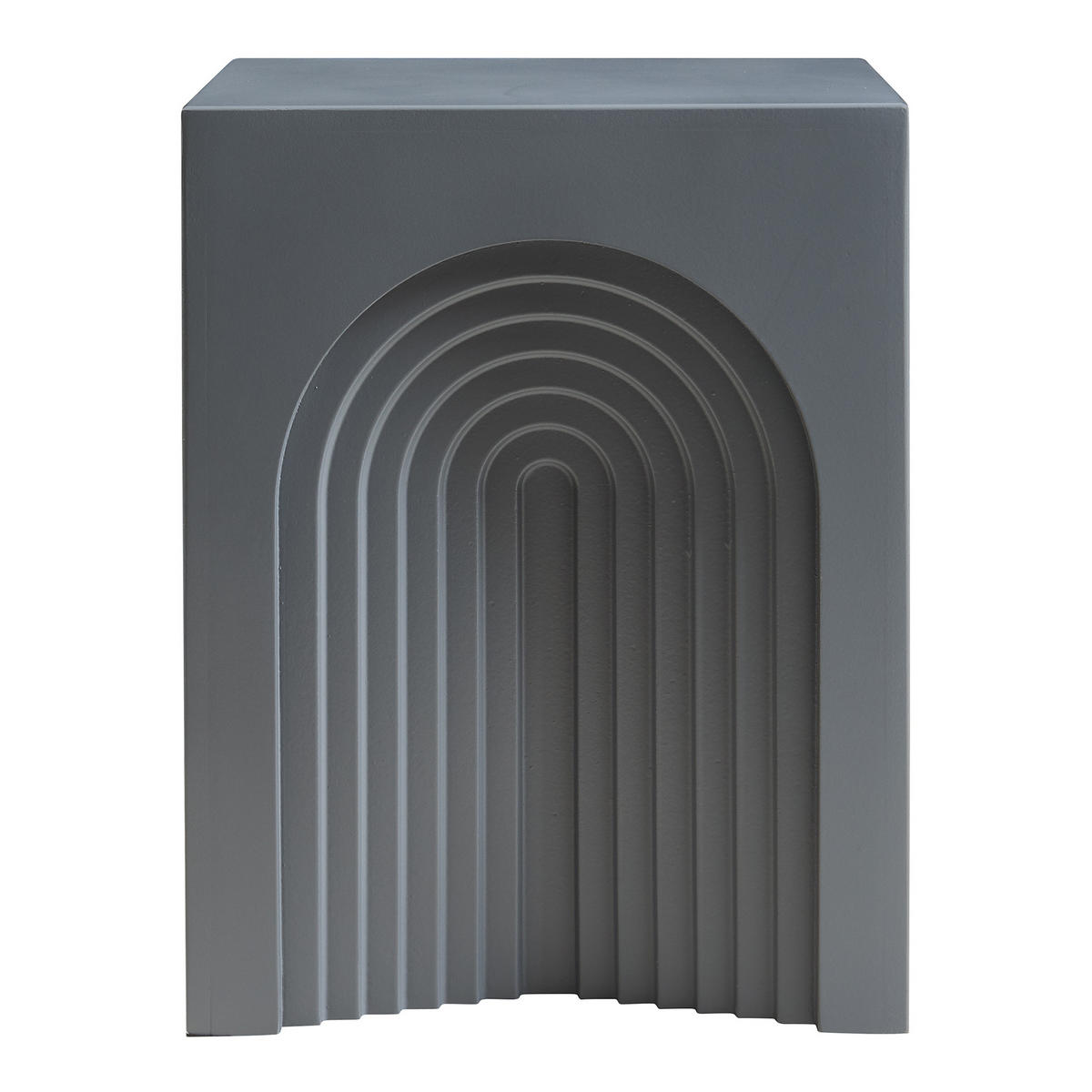 ODKLÁDACÍ STOLEK Elverumn - šedá, kompozitní dřevo (35/35/45cm) - [en.casa]