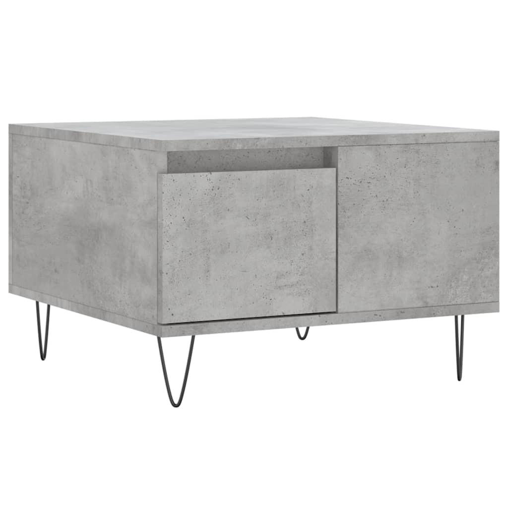 COUCHTISCH Betongrau 55x55x36,5 cm Holzwerkstoff - Grau, Holzwerkstoff (55/55/36.5cm) - furnicato