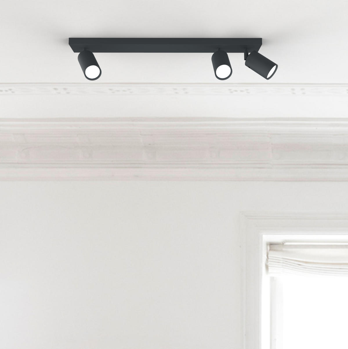 DECKENLEUCHTE - Anthrazit, Metall (6/70/6cm) - Lumicom