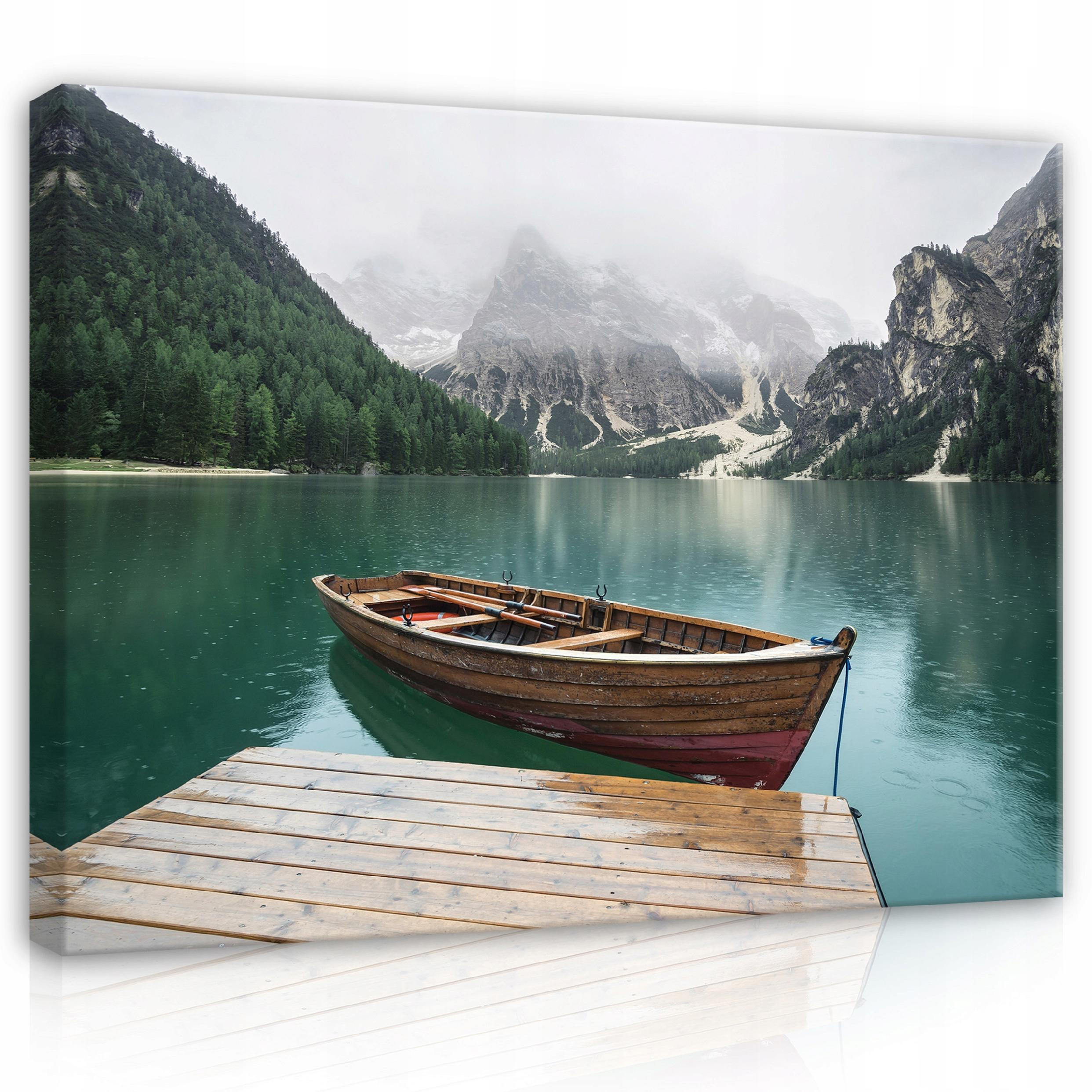 WANDBILDER Landschaft Berge Natur 100x70 - Multicolor, Holzwerkstoff (100/70cm) - Wallarena
