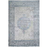 WEBTEPPICH Victoria Blau - Blau, Textil (70/240cm) - Kukoon Rugs