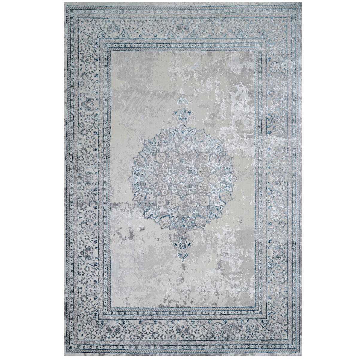 WEBTEPPICH Victoria Blau - Blau, Textil (70/240cm) - Kukoon Rugs