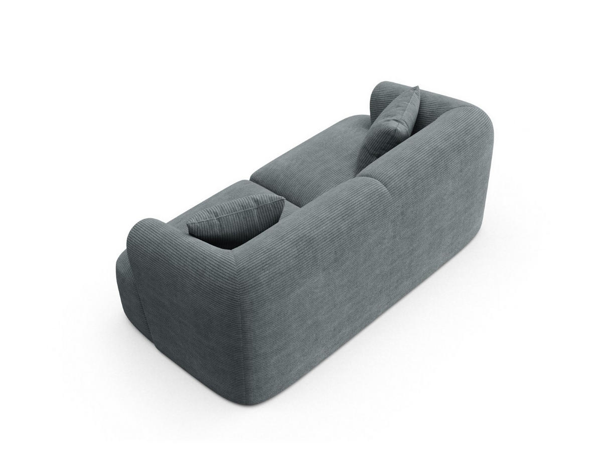 MODULARES-SOFA Campi aus Cord dunkelgrau 2 Sitzplätze - Dunkelgrau, Textil (90/70/180cm) - Cosmopolitan Design