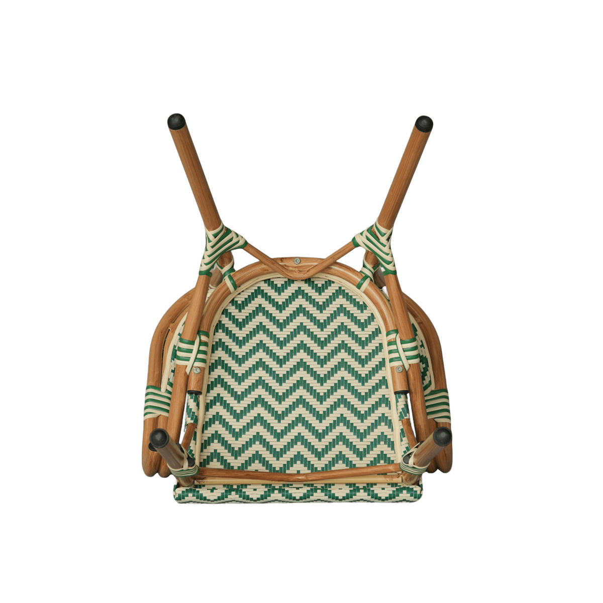 GARTENSTÜHLE Grün Weiß 57/57/84 cm 2er-Set - Grün, Metall (57/84/57cm) - Mobili Rebecca