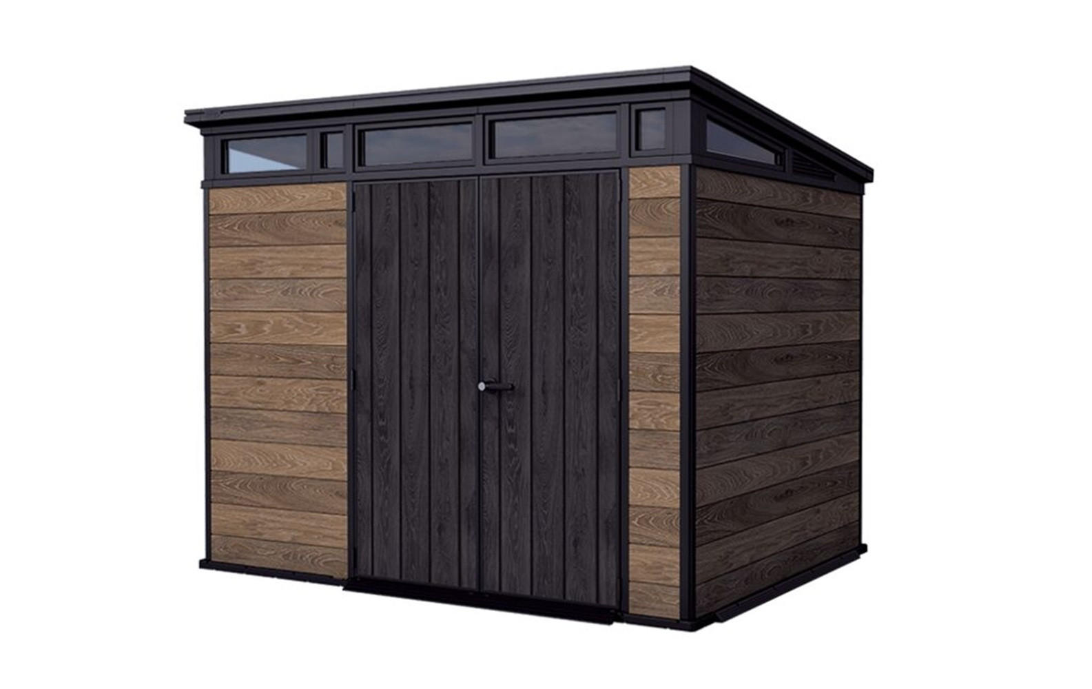 GARTENHAUS Signature - Walnussfarben, Kunststoff (218/226/279cm) - Keter