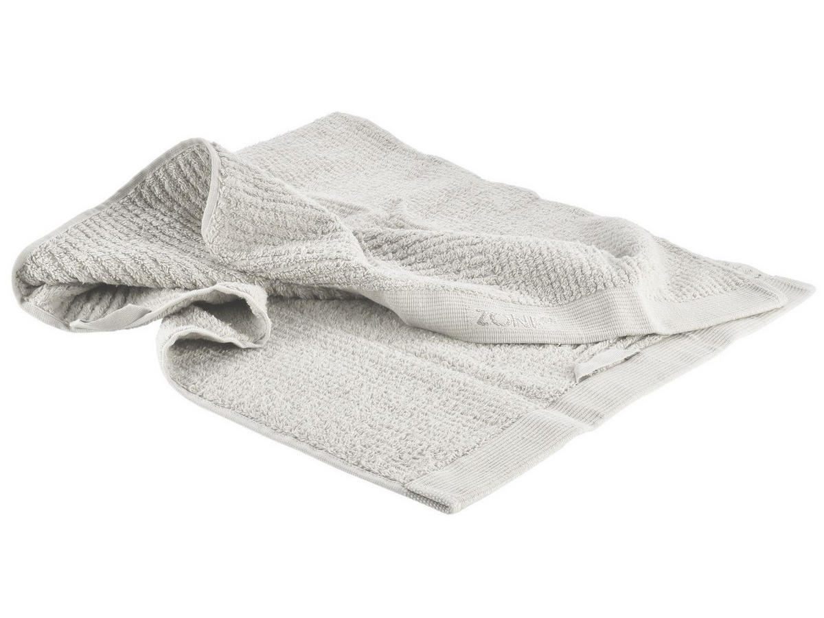 HANDTUCH Classic soft grey 50/100 cm - Hellgrau, Textil (50/100cm) - Zone Denmark