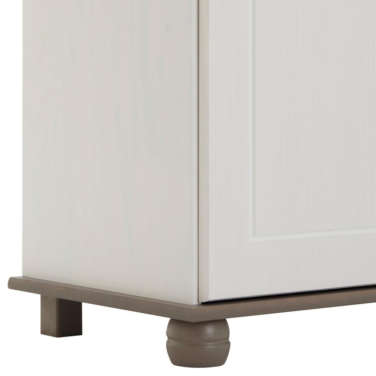 APOTHEKERKOMMODE COLMAR - Taupe/Weiß, Holz (91/79/39cm) - IDIMEX