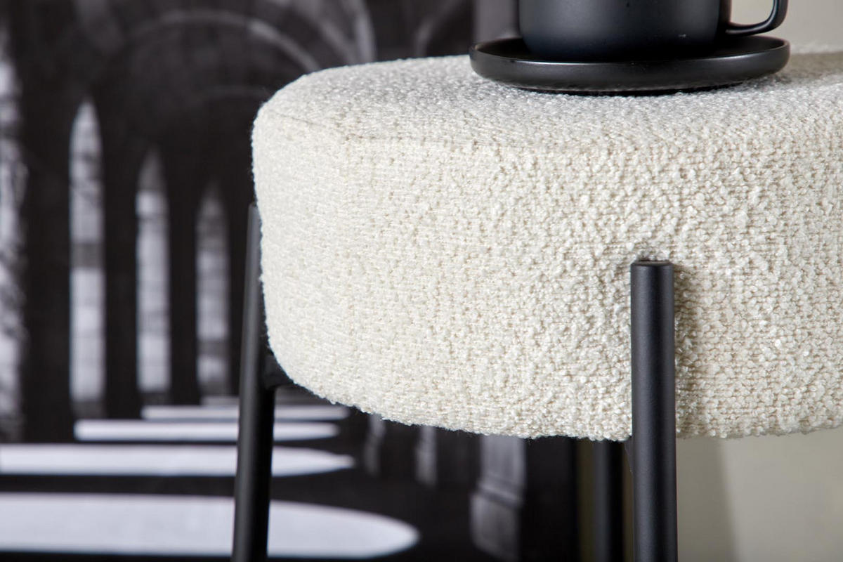 BARHOCKER weiß - Weiß, Holzwerkstoff (50/70/50cm) - ebuy24