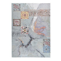 FLACHWEBETEPPICH Cosima 80x160 cm - Türkis, Textil (80/160cm) - Gino Falcone