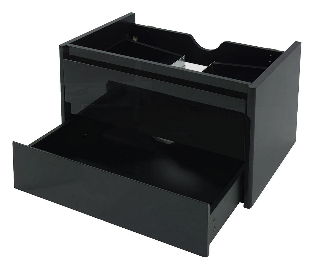 WASCHBECKENUNTERSCHRANK Schwarz - Schwarz, Holz (81/48/47cm) - MCW