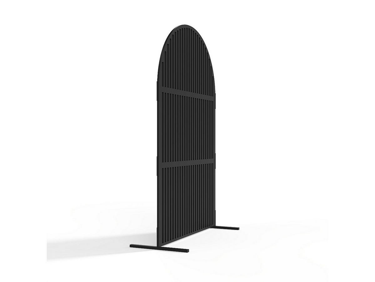 ZAUN & Palisaden - 117 cm x 50 cm - Metall - Schwarz TARRION - Schwarz, Metall (117/188cm) - Vente-Unique