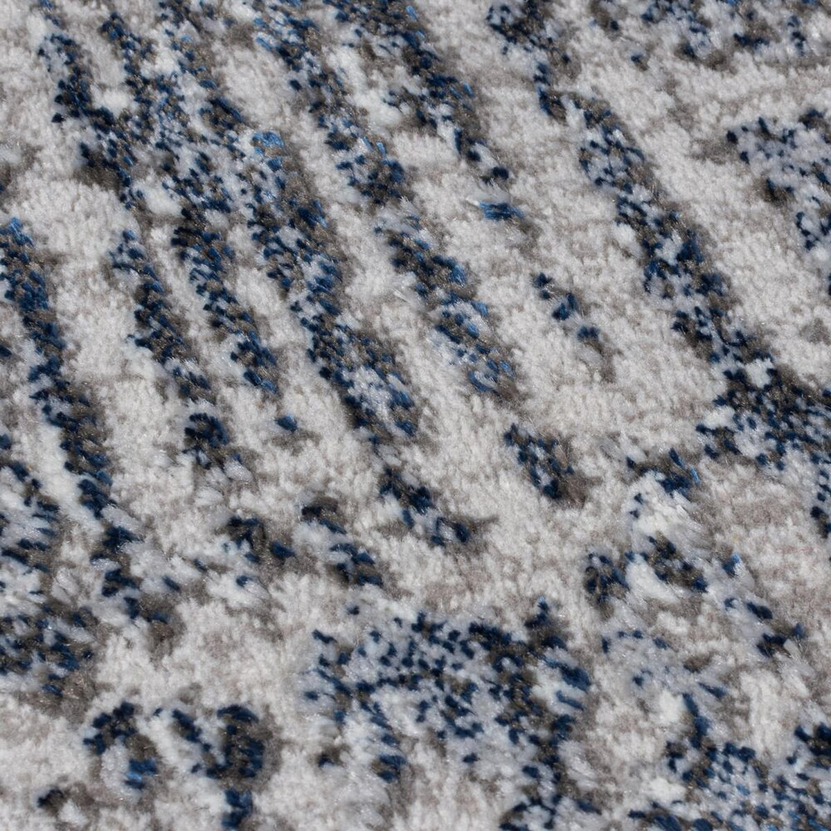 TEPPICH Abstrakt-Design, mit Glanzeffekt LYDE, Blau 120x170 cm - Blau, Textil (120/170cm) - KADIMA DESIGN