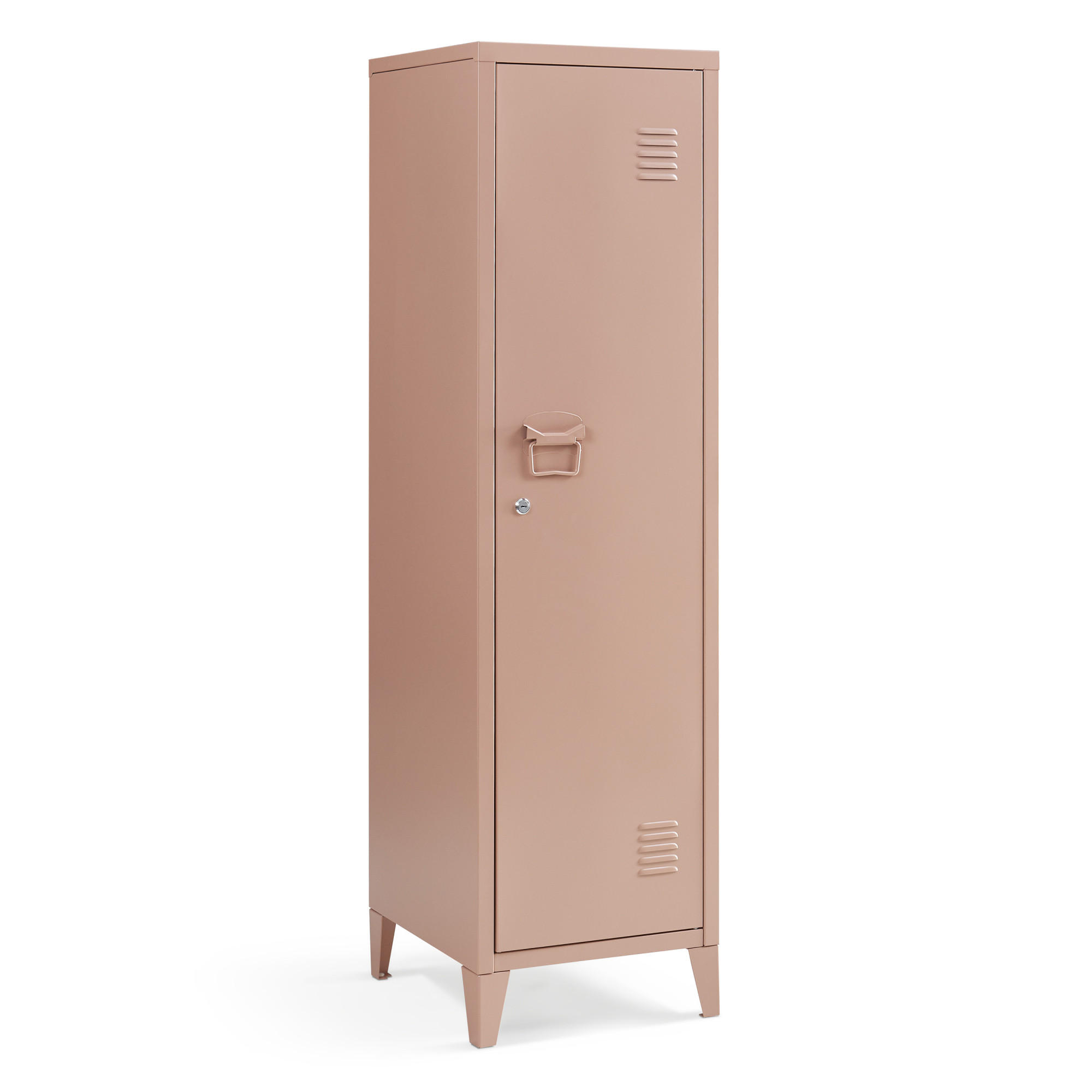 EINZELSPIND Kurikka - Hellbraun, Metall (38/137/38cm) - [en.casa]