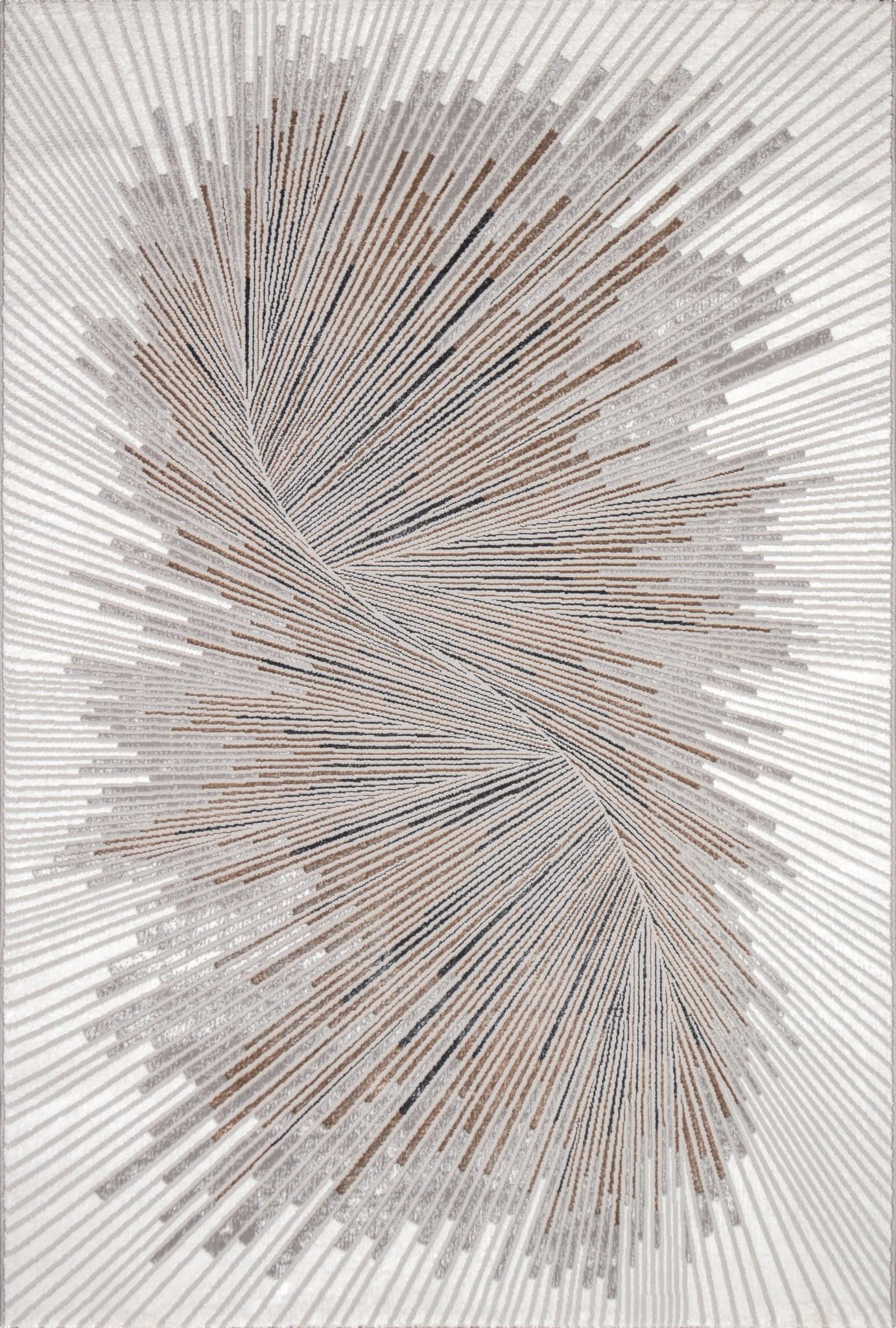 KURZFLORTEPPICH Abstrakt KAVALA Polyester Grau 140 x 200 cm - Grau, Textil (140/200cm) - KADIMA DESIGN