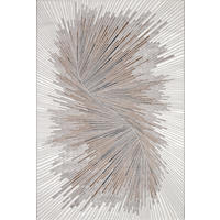 KURZFLORTEPPICH Abstrakt KAVALA Polyester Grau 140 x 200 cm - Grau, Textil (140/200cm) - KADIMA DESIGN