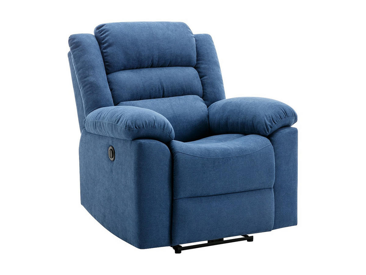 RELAXSESSEL - 1 -Sitzer - Polyester - blau - BUROLO - Blau, Textil (92/103/95cm) - Vente-Unique