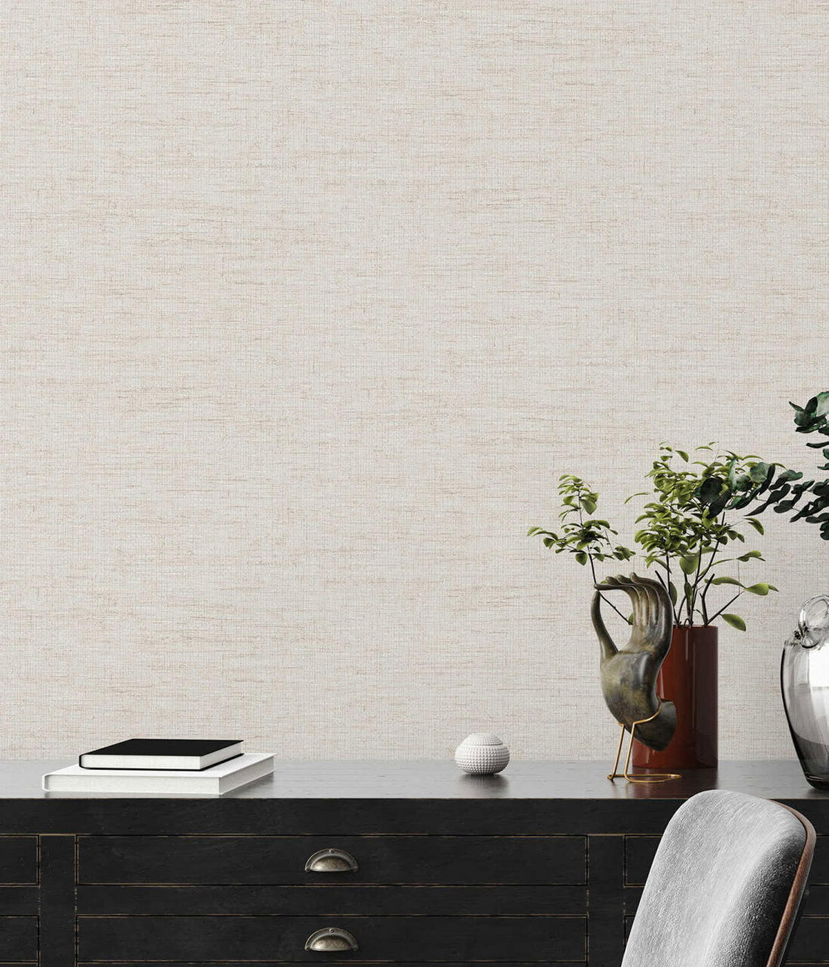 VLIESTAPETE Weiß 53/1005 cm - Beige, Kunststoff/Textil (53/1cm) - KUNSTLOFT