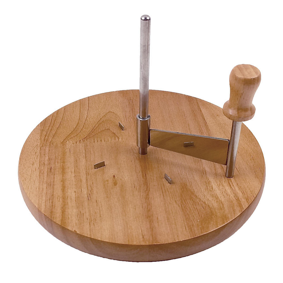 KÄSESCHNEIDE-SET mit Haube 22,5/22,5/15 cm - Transparent, Holz (22.5/22.5cm) - ZELLER