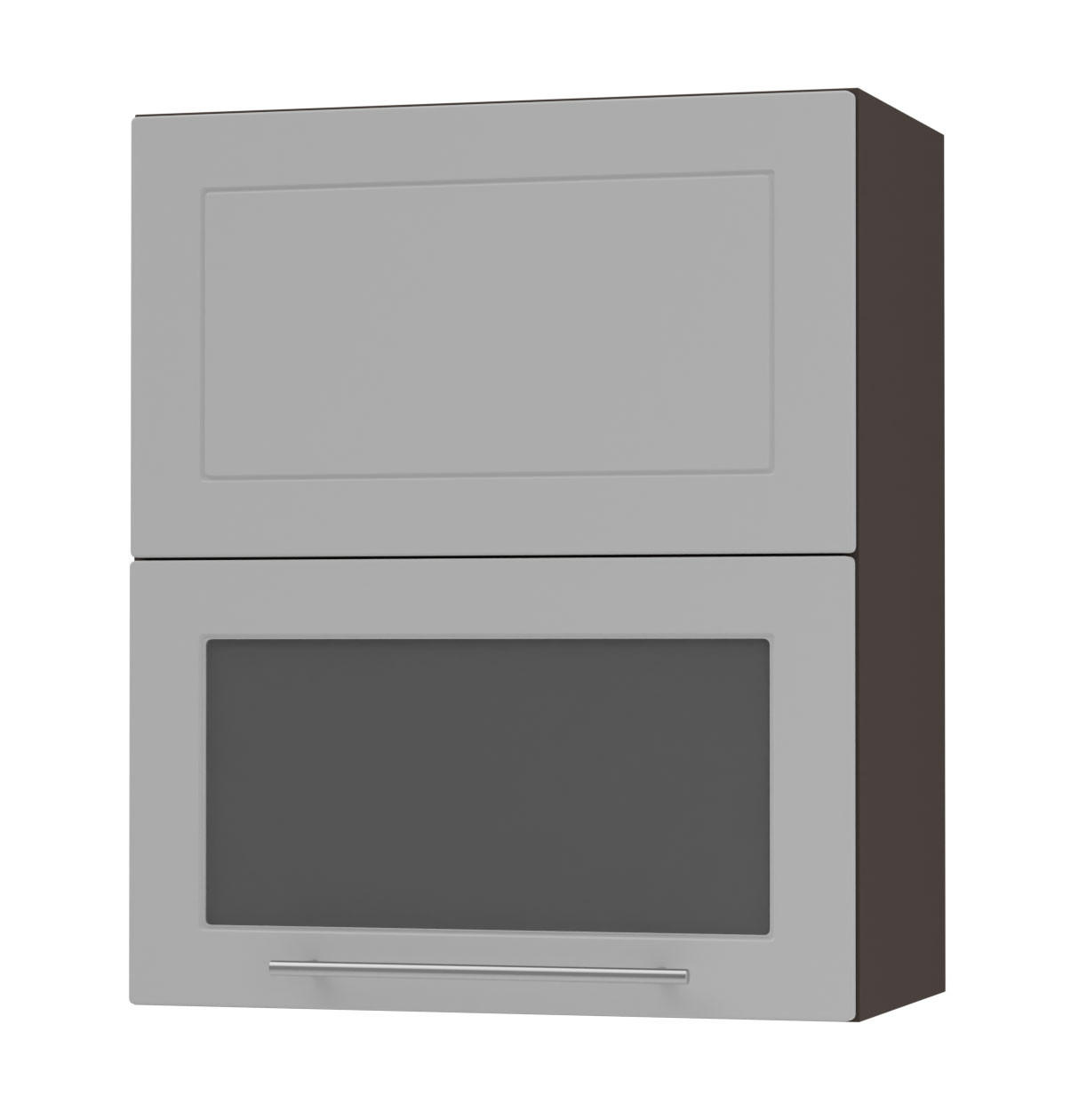 KÜCHENHÄNGESCHRANK Kvantum W8BS/60 Dust Grey Matt / Lava Matt 60 / 32,5 / 72cm - Dunkelgrau/Grau, Holz/Holzwerkstoff (60/72/32.5cm) - Feldmann-Wohnen