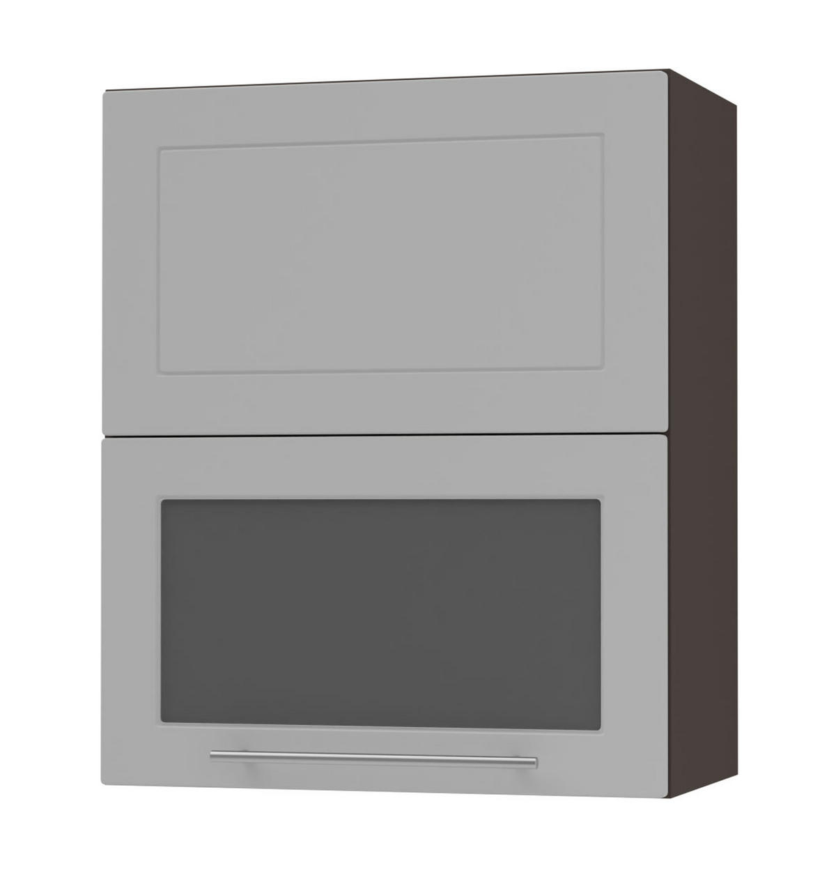 KÜCHENHÄNGESCHRANK Kvantum W8BS/60 Dust Grey Matt / Lava Matt 60 / 32,5 / 72cm - Dunkelgrau/Grau, Holz/Holzwerkstoff (60/72/32.5cm) - Feldmann-Wohnen