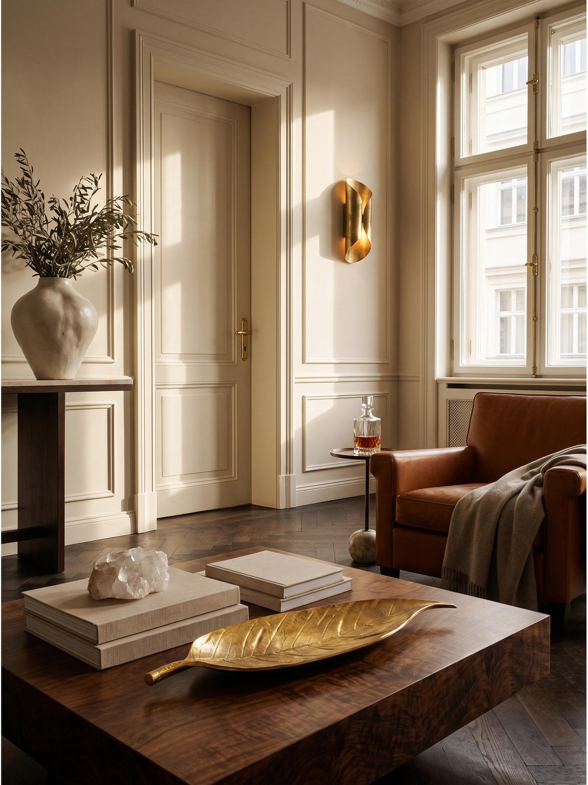 DEKOSCHALE SUBIACO, Aluminium, handgefertigt, Gold, 61 x 18 x 4 cm - Goldfarben, Metall (4cm) - KADIMA DESIGN