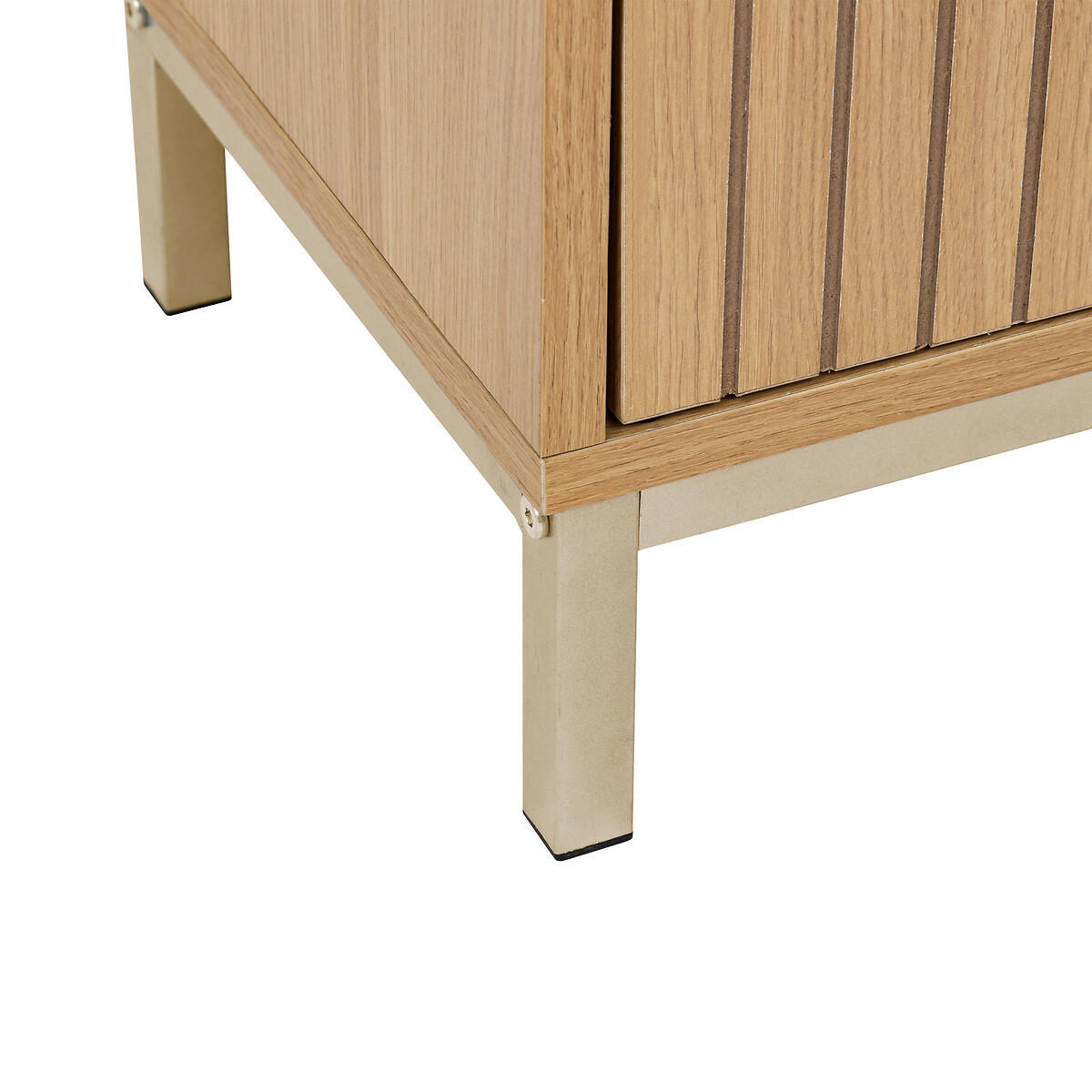 BADEZIMMERSCHRANK Tasso 33/28/168 cm - Braun, Holzwerkstoff (28/168/33cm) - 5five Simply Smart