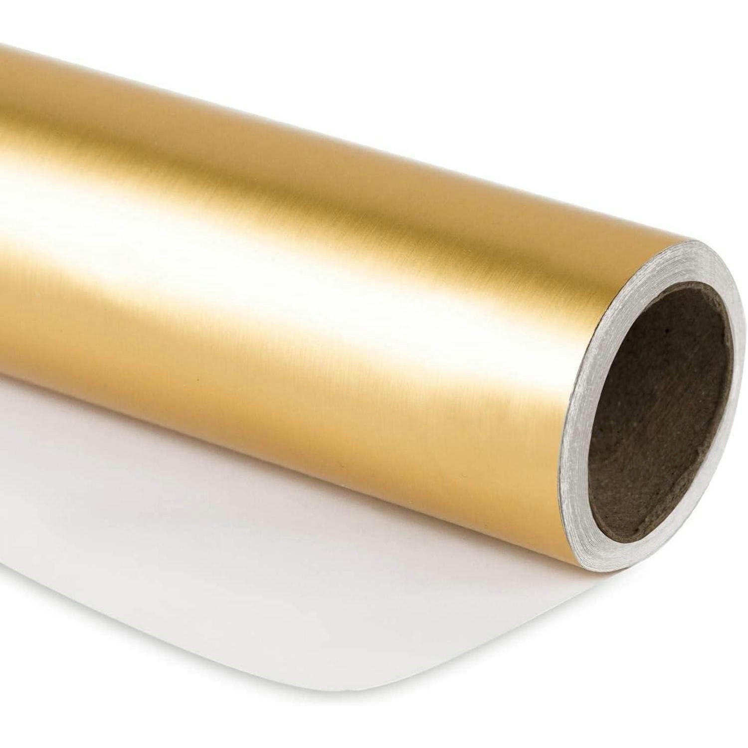 GESCHENKPAPIER Gold Matt 44 cm x 10 m - Goldfarben, Papier (4/44/4cm)