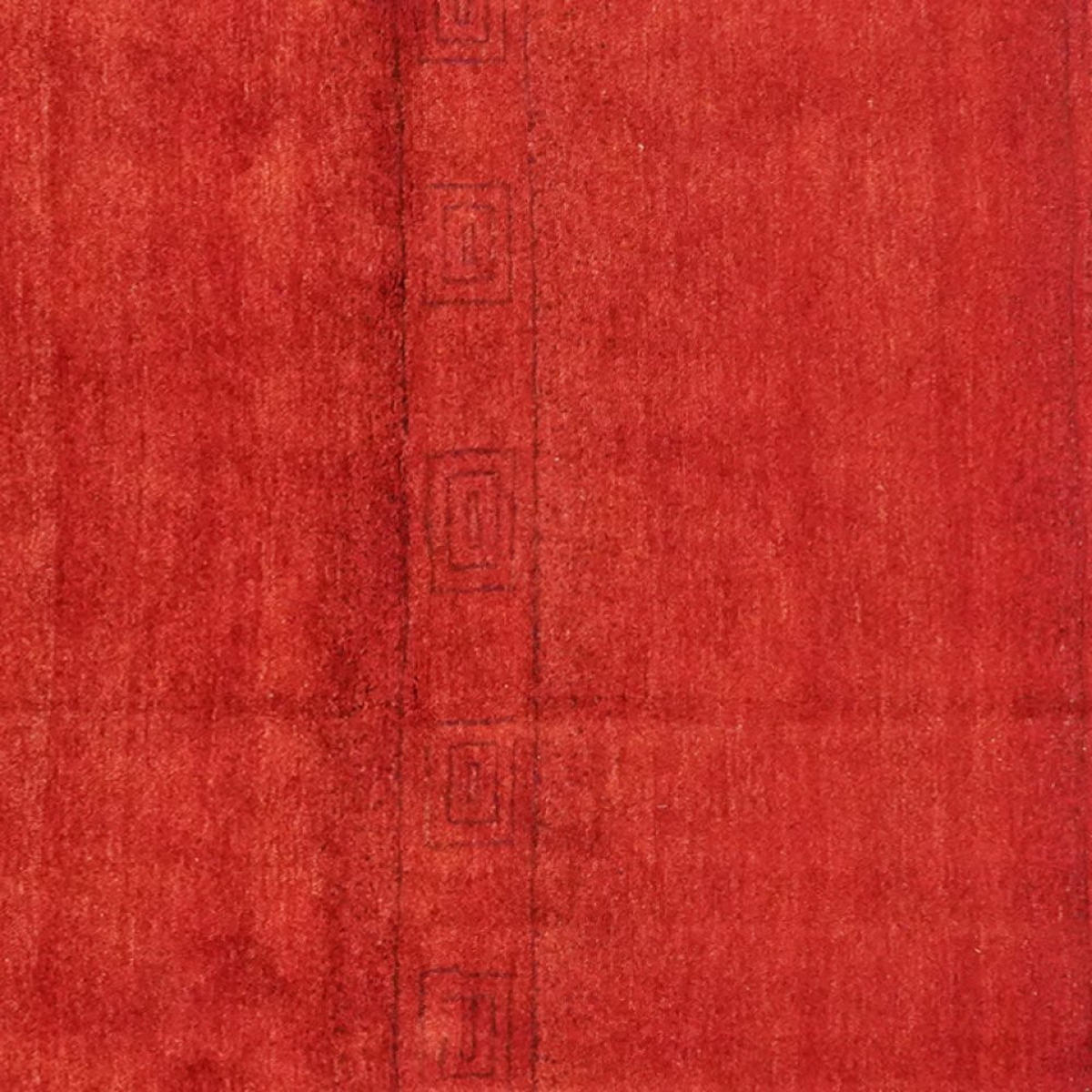 GABBEH-TEPPICH handgeknüpft Rizbaf Rot 189/155 cm Schurwolle - Rot, Textil (155/189cm) - Looma