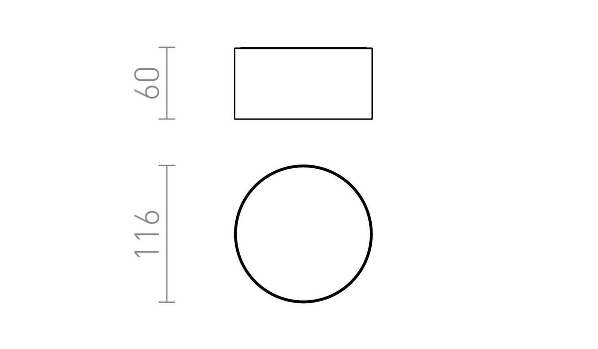 DECKENLEUCHTE LARISA R 12 DIMM Perlgold 10 W - Goldfarben, Metall (116/116/6cm) - Rendl