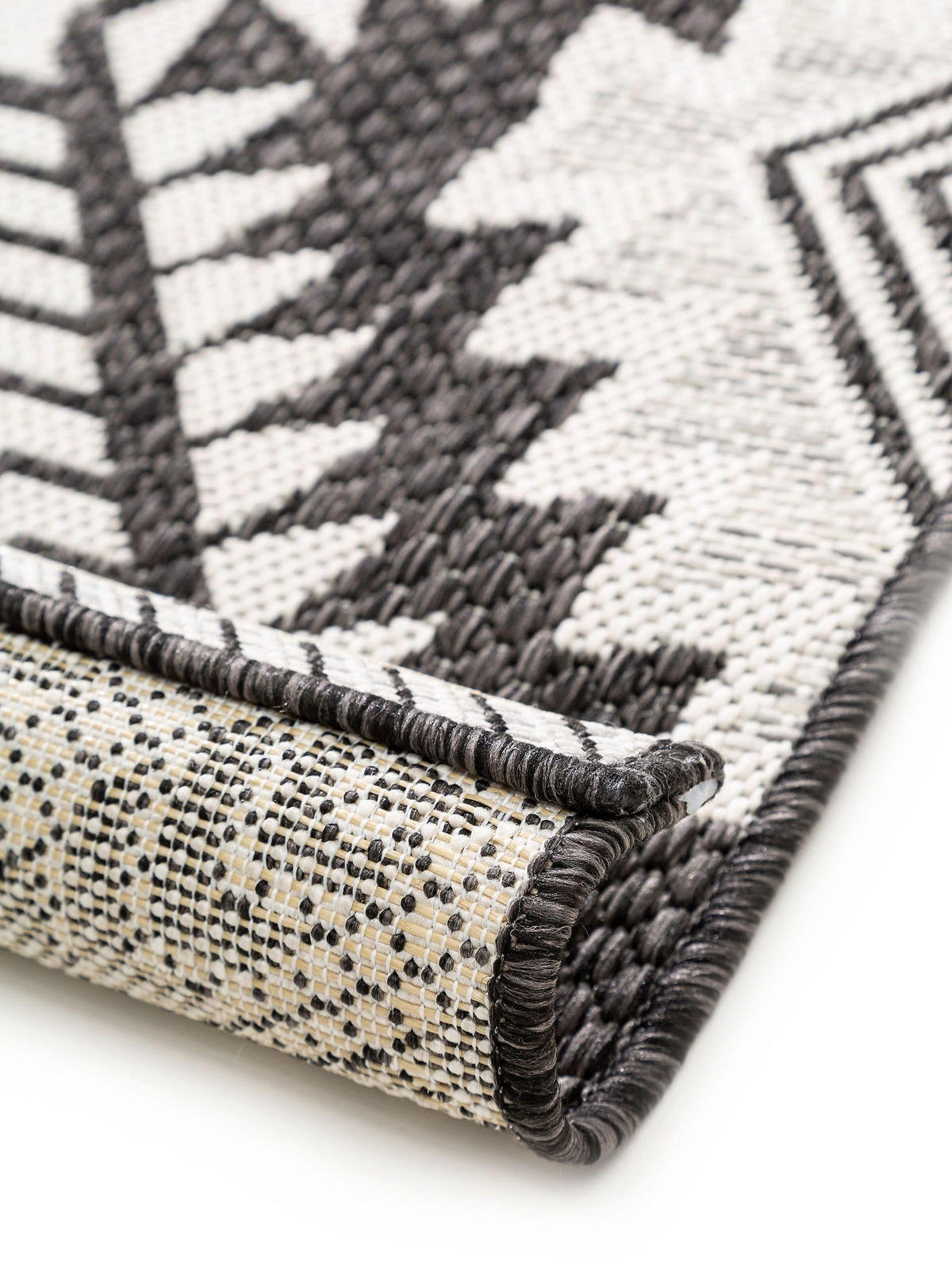 OUTDOORTEPPICH Cleo Schwarz 80x150 cm - Schwarz, Textil (80/150cm) - benuta Nest