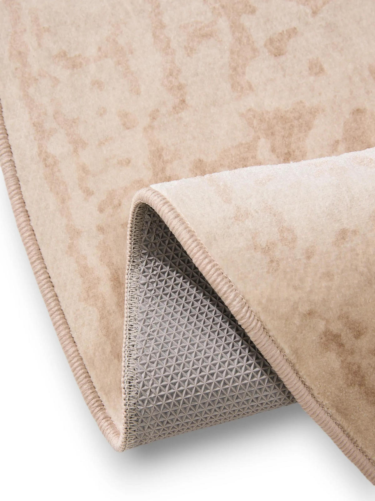VINTAGE-TEPPICH Miray waschbar ø 160 cm rund - Beige, Kunststoff (160/160cm) - benuta Nest