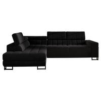 ECKSOFA Laris, Seite: Links - Schwarz, Holz/Textil (271/203cm) - MIRJAN24