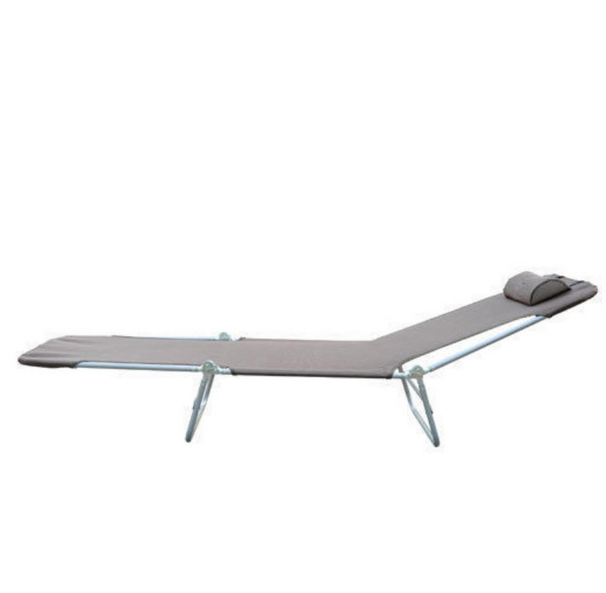 GARTENLIEGESTUHL mit Tragfähigkeit von fünf Personen, Farbe Braun - Braun, Metall (56/28/182cm) - Vallsero