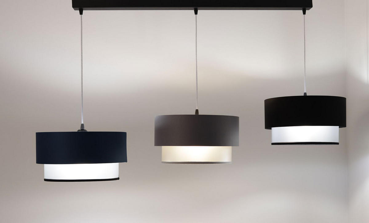 HÄNGELEUCHTE Schwarz 30/88 cm - Silberfarben, Kunststoff (30/2.6/88cm) - ONZENO