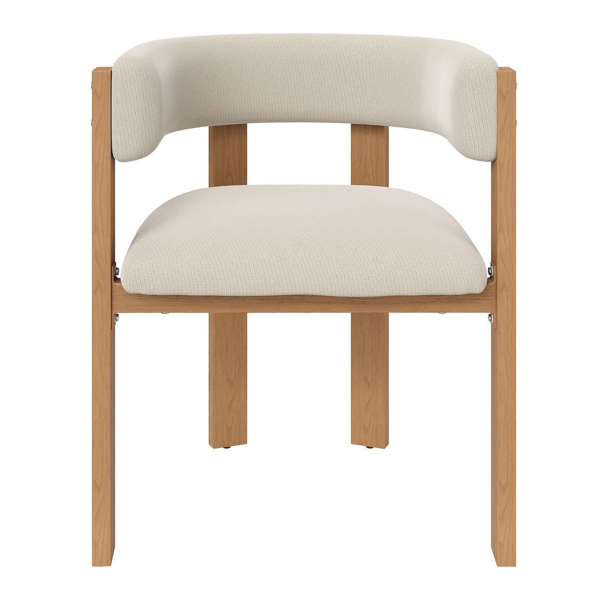 ESSZIMMERSTUHL ergonomisch ca. 47 x 48 x 72,5 cm Flanell Beige 4er-Set - Beige, Metall (44/72.5/54.6cm) - Meubliv