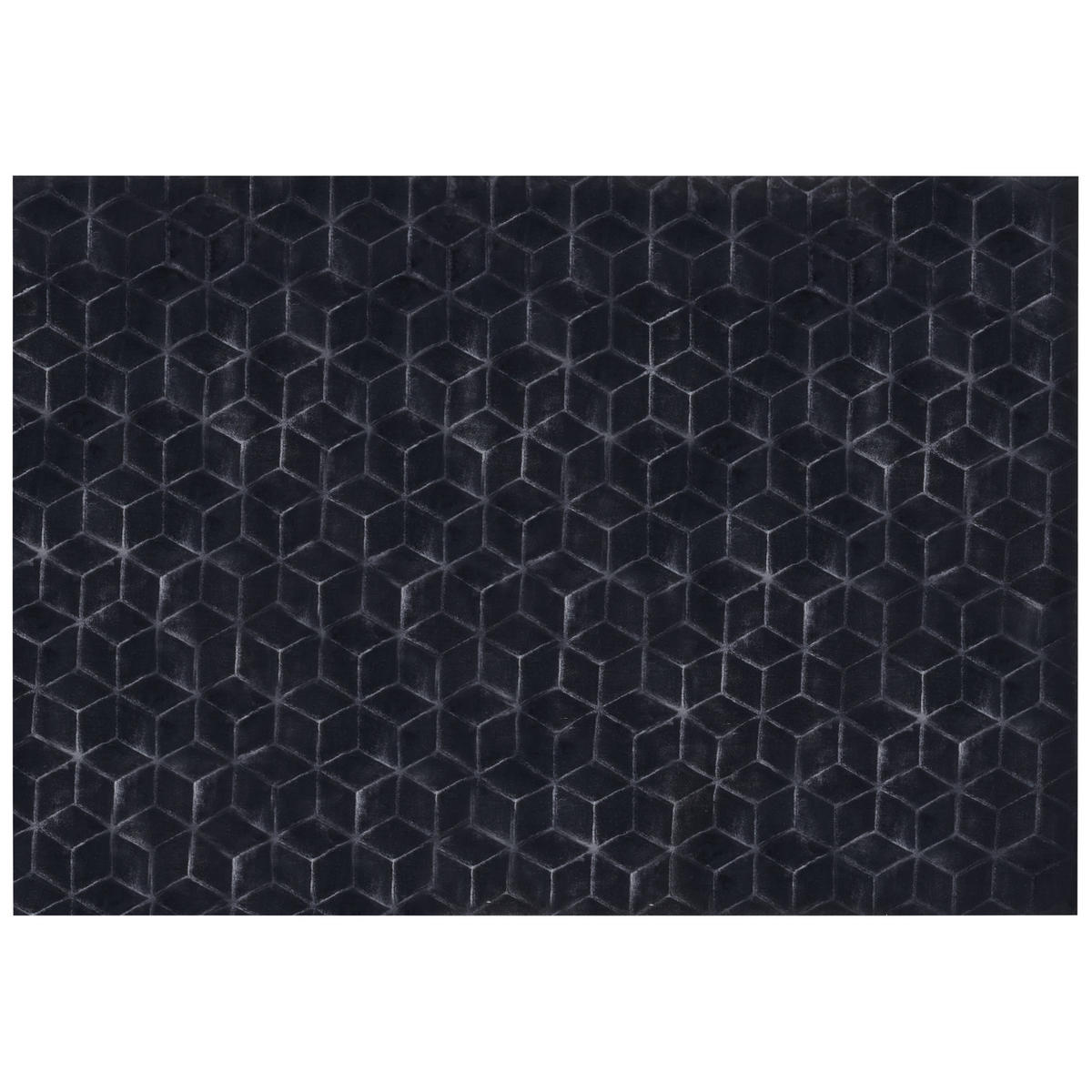 SHAGGY-KUNSTFELLTEPPICH Thatta 230/160 cm - Schwarz, Kunststoff (160/230cm) - Beliani