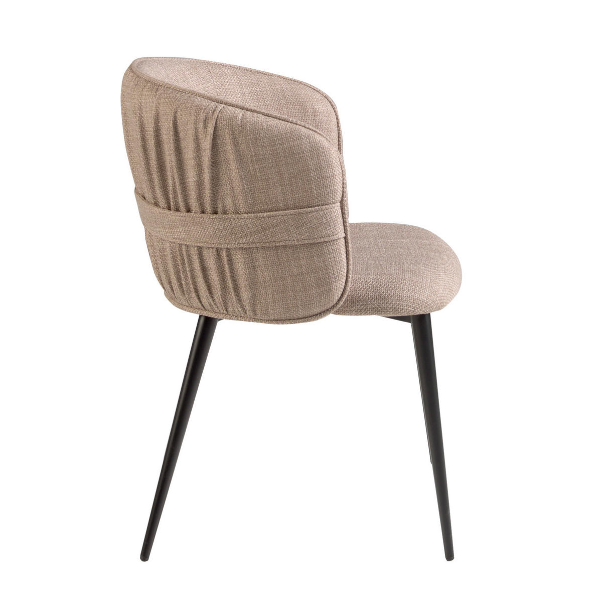STUHL Braun Schwarz 58/58/77 cm - Schwarz/Braun, Textil (58/77/58cm) - ANGEL CERDA