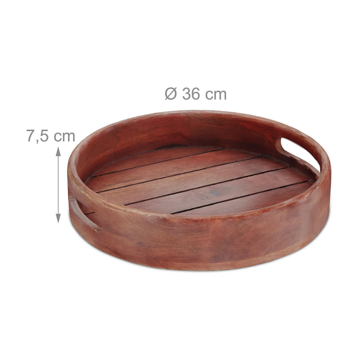 TABLETT - Braun, Holz (36/7.5/36cm) - Relaxdays