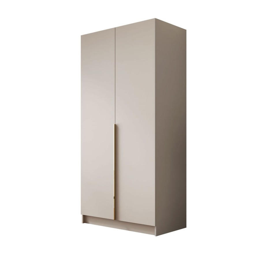 KLEIDERSCHRANK AUREL KASCHMIR 2D - Kaschmir, Holzwerkstoff (100/210/57cm) - Lookway