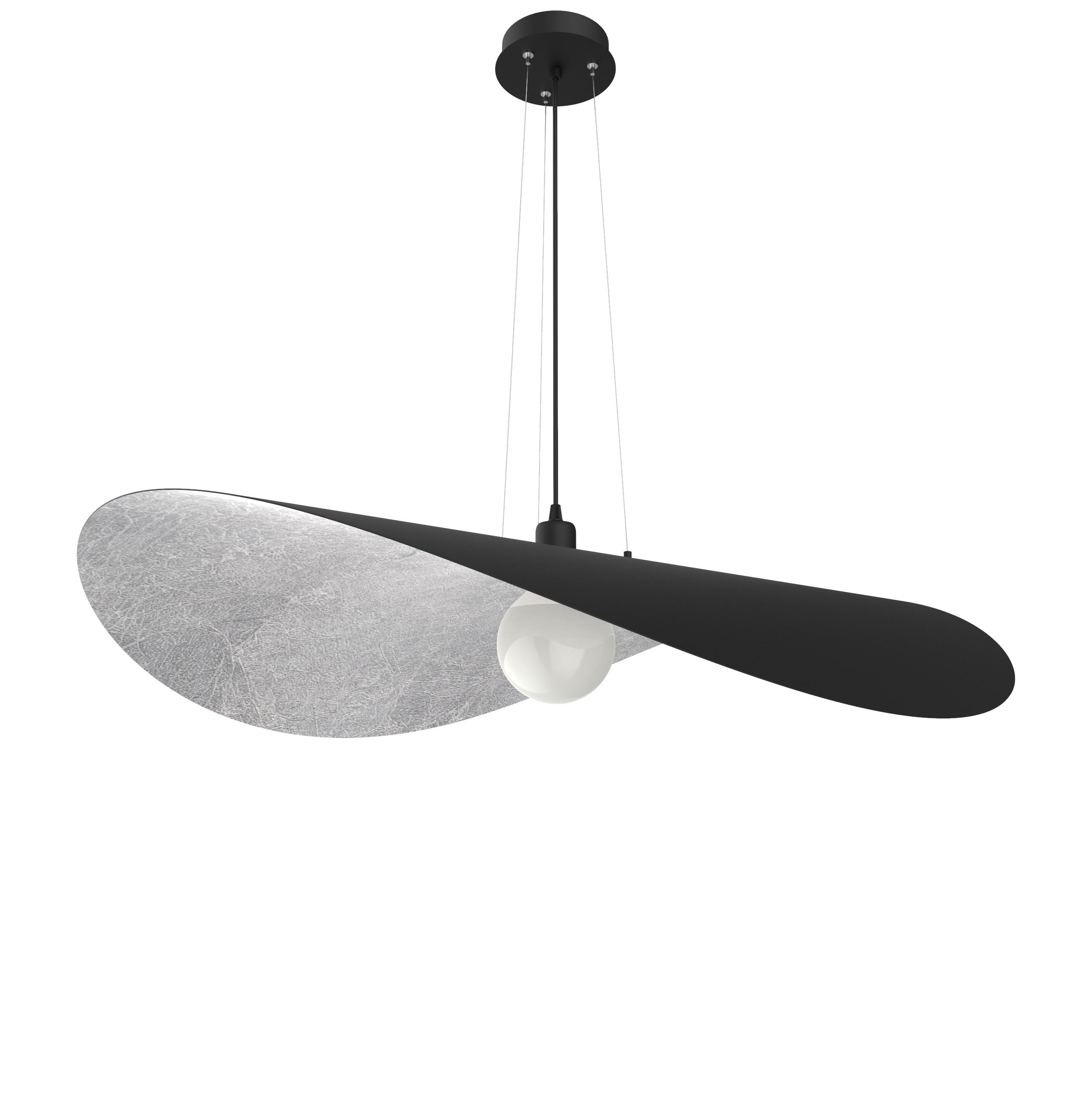 HÄNGELEUCHTE - Schwarz, Metall (90/90/120cm) - Lumicom