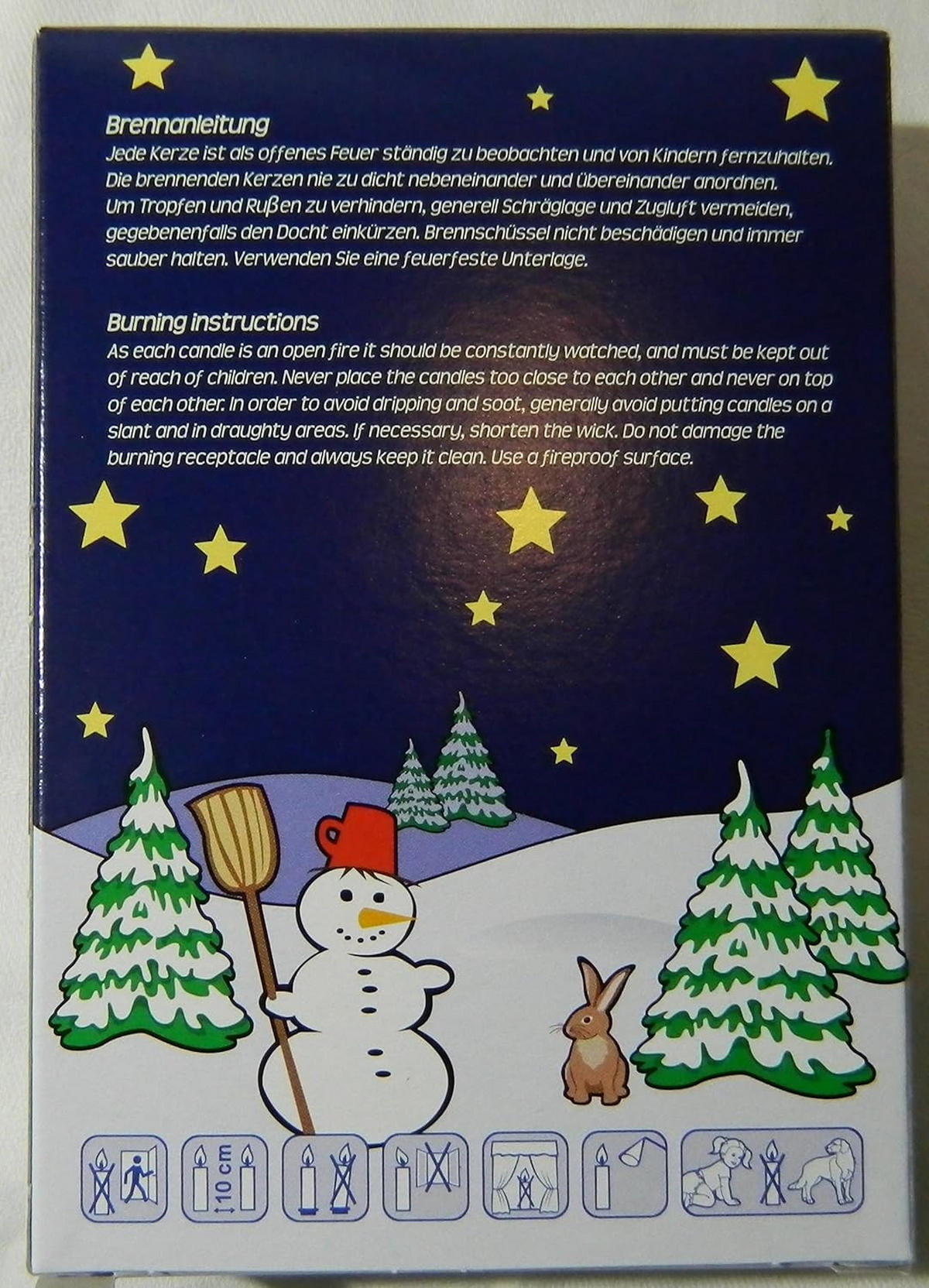 BAUMKERZEN 14/110 mm rot 16er Packung - Rot, Metall (0.1/1/0.1cm)